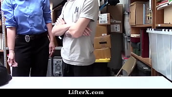 Milf Cop Fucks Shoplifting Guy