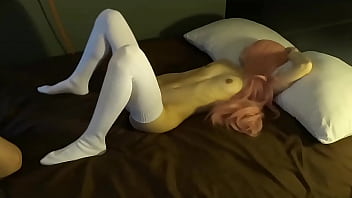 Flaquita de 18 a&ntilde_os follando con su novio