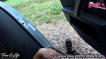 Outdoor amateur Sex am BMW mit deutscher d&uuml_nner schlampe