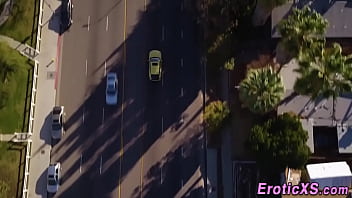 Cock tugging and sucking blonde teen babe