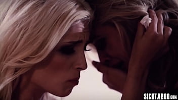 Hot blonde stepdaughter Piper Perri fucked by stepdad and his perverted big tits wife Jessa Rhodes