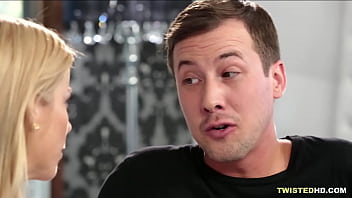 Busty amazing MILF fucked by stepdaughter and boyfriend - Elsa Jean, Alexis Fawx