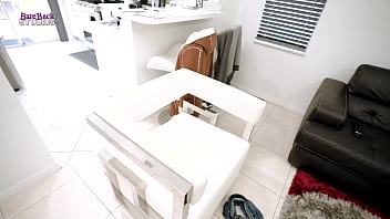 Step Daughter is Stuck Under a Glass Table and Fucked by Daddy - Alice Visby