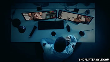 Stepmom Aaliyah Love comes to rescue her dauther Chloe Cherry from a shoplyfting incident and strikes a deal with the officer to avoid penalties