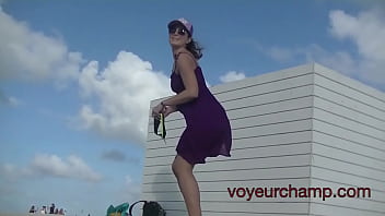 Exhibitionist Wife 464 Helena Price - Voyeur beach teasing and public pussy flash!