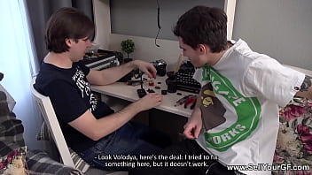 Sell Your GF - Shameless fuck Darcy Dark in front of bf