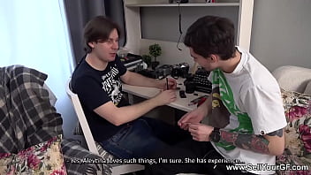 Sell Your GF - Shameless fuck Darcy Dark in front of bf