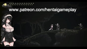 Pretty hentai having sex with men and monsters in SiniSistar action hentai ryona sex game