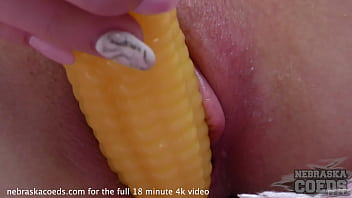 19yo ayza aka vera masturbating in my window corn cob dildo