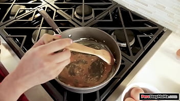 Busty mature stepmom rides stepsons cock