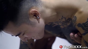 BDSM fetish jock Yoshi Kawasaki fucks smooth twink hardcore