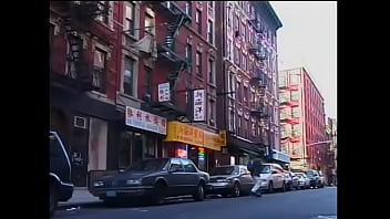 Two guys bound and teased by Asian mistress in restaurant basement