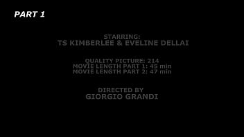 TS Kimberlee Vs Eveline Dellai #1, Balls Deep Anal, DAP, Gapes, ATM, Creampie Swallow BTG046