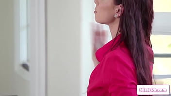 Teen coed licks teacher on her birthday