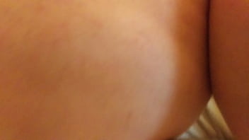 Big booty cum slut takes two big cocks in pov 3some