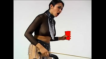 Exotic mistress Mika turns a slave into a and makes him eat from a bowl