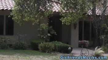 Busty lesbian milf rims babes ass and strokes