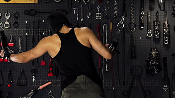 Young Muscle Twink Levy Foxx Whipped, Face Fucked &amp_ Jerked Off By Aggressive Dom Top - Gay Bondage BDSM