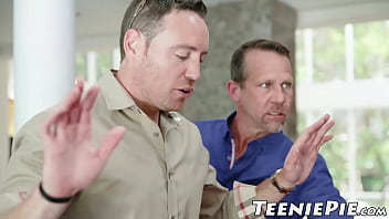 Private game hostess Avi Love fucks three massive dicks