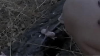 Odette Delacroix Strips &amp_ Dominates Little Clay Men in the Woods