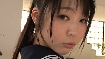 着エロ　パイパンくいこみコブ縄渡り　ゆい