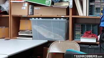 Two Guards Groping Inappropiately to Horny Teen Thief - Teenrobbers.com