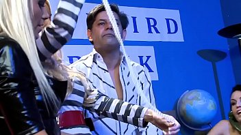 Gemma invites her slutty girlfriends to fuck her neighbors in the dick straight...