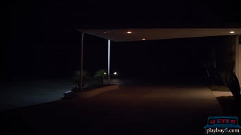 Huge tits blonde teen babe Tahlia Paris solo striptease softcore porn