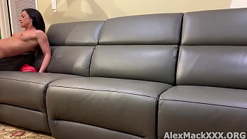 See Him Fuck - White boy pounds a hot brunette (BTS)