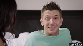 Teen stepsis Lily Adams gives a special surprise to her stepbro