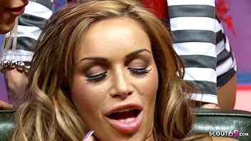 Reverse Gangbang for old Agent with 3 extrem Hot Pornstars