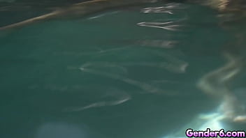 Stunning trannies Korra Del Rio, Khloe Kay, Aubrey Kate and, Shiri Allwood banged in fantastic Trans Pool Party! The girls get fucked by the pool!