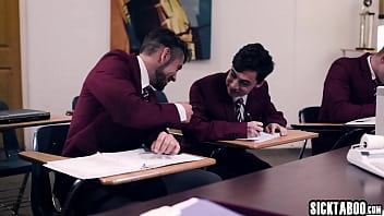 Busty teacher Dee Williams fucked so hard by a guys with huge hard cocks