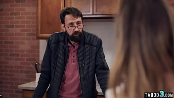 Shy teen Athena Faris pressured into rough fuck by sinister host