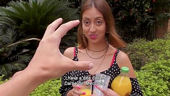 CARNE DEL MERCDO - #Sandra Jimenez - Sexy Colombiana Goes Hardcore After She Gets Picked Up From Her Job Near The Road