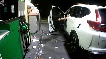 Flashing at the gas station
