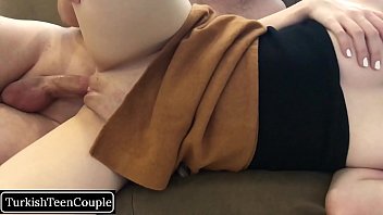 Stepsister gets caught with her wet pussy