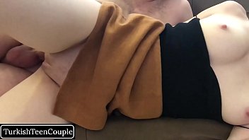 Stepsister gets caught with her wet pussy