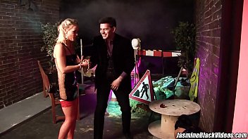 Big titty vampire fucks in threeway Jasmine Black bouncing boobs