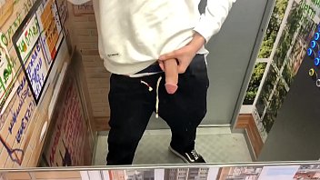 Stuck in an Elevator for Public Masturbation my first Time in Elevator