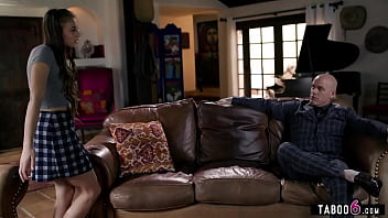 Stepdaughter teen Gia Derza big ass spanked and anal fucked by