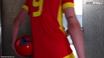 Cute sport twinks fuck raw with their football uniforms on!