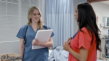 Girlsway Hot Rookie Nurse With Big Tits Has A Wet Pussy Formation With Her Superior