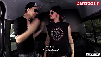 BMS BUS - #Lullu Gun - Sexy German Teen Rough Sex On The Bus With An Old Perv Man