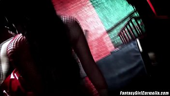 Busty girl dominated and punished in dungeon swallows hot cum