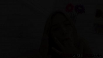 Blonde teen pov stroking dick