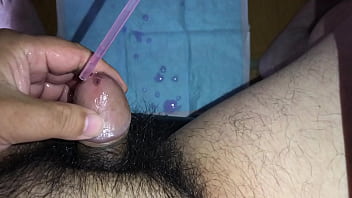 尿道にローションを入れてオナニーするとこうなる#2