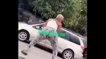 Nigerian Lady Dances Naked On The Road.
