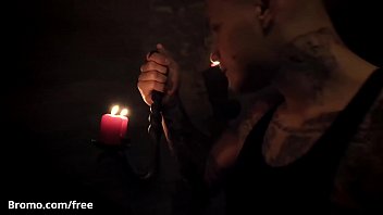 Horny Tattooed Top (Ryan Cage) Barebacks (Jerry) At The Dungeon - BROMO