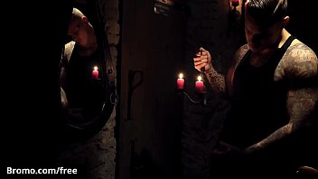 Horny Tattooed Top (Ryan Cage) Barebacks (Jerry) At The Dungeon - BROMO
